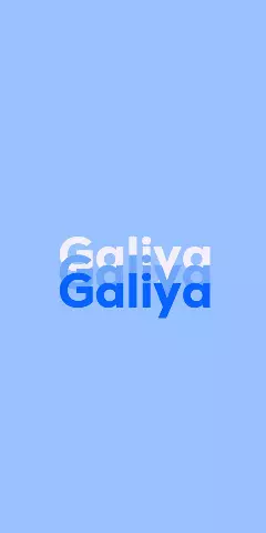 Name DP: Galiya