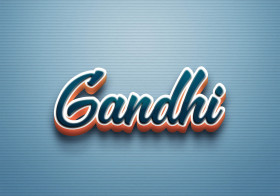 Cursive Name DP: Gandhi