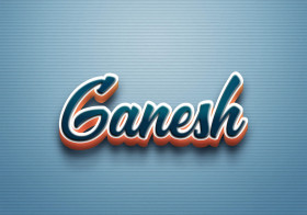 Cursive Name DP: Ganesh