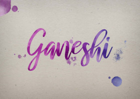 Ganeshi Watercolor Name DP