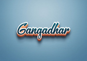 Cursive Name DP: Gangadhar