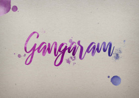 Gangaram Watercolor Name DP