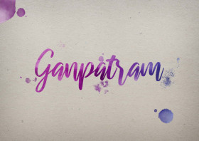 Ganpatram Watercolor Name DP
