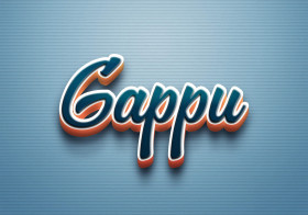 Cursive Name DP: Gappu