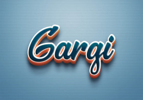 Cursive Name DP: Gargi