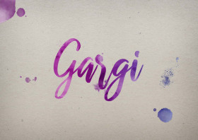 Gargi Watercolor Name DP