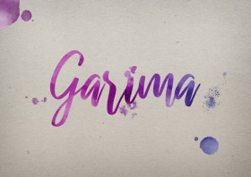 Garima Watercolor Name DP