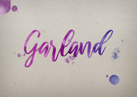 Garland Watercolor Name DP