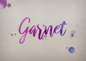 Garnet Watercolor Name DP