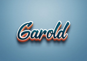 Cursive Name DP: Garold