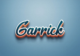Cursive Name DP: Garrick