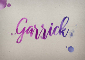 Garrick Watercolor Name DP