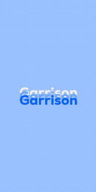 Name DP: Garrison