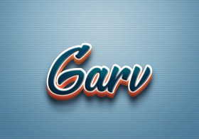 Cursive Name DP: Garv