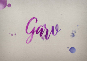 Garv Watercolor Name DP