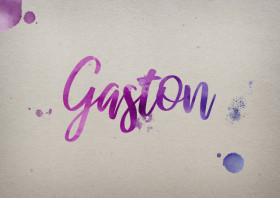 Gaston Watercolor Name DP