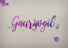 Gauravgil Watercolor Name DP