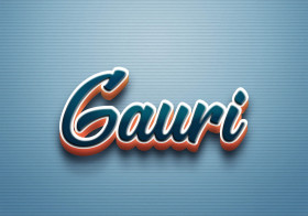 Cursive Name DP: Gauri