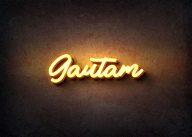 Glow Name Profile Picture for Gautam