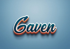 Cursive Name DP: Gaven