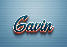 Cursive Name DP: Gavin