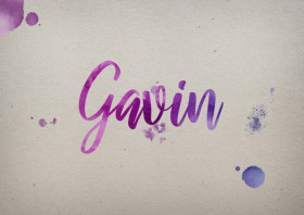 Gavin Watercolor Name DP