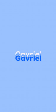 Name DP: Gavriel