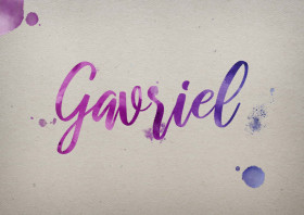 Gavriel Watercolor Name DP