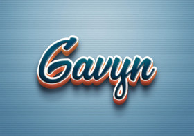 Cursive Name DP: Gavyn