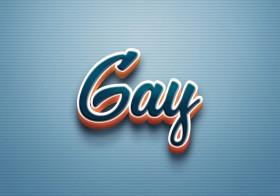 Cursive Name DP: Gay