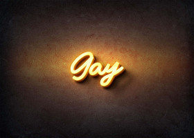 Glow Name Profile Picture for Gay