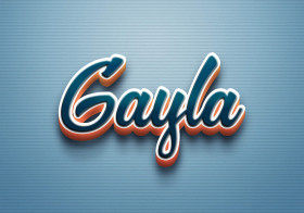 Cursive Name DP: Gayla