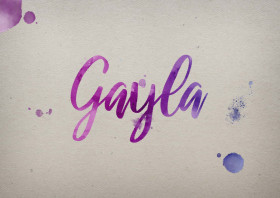 Gayla Watercolor Name DP
