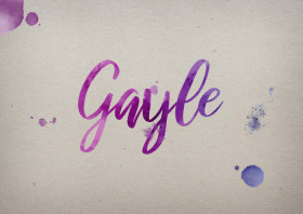 Gayle Watercolor Name DP
