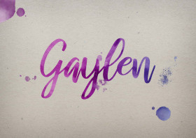 Gaylen Watercolor Name DP