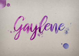 Gaylene Watercolor Name DP
