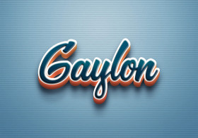 Cursive Name DP: Gaylon