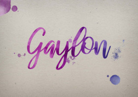 Gaylon Watercolor Name DP