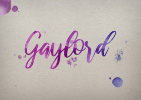 Gaylord Watercolor Name DP
