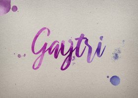 Gaytri Watercolor Name DP