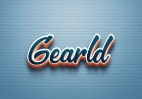 Cursive Name DP: Gearld