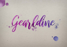 Gearldine Watercolor Name DP