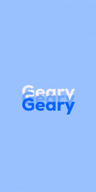 Name DP: Geary