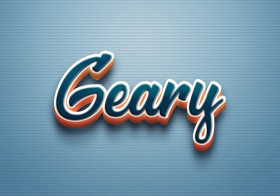 Cursive Name DP: Geary