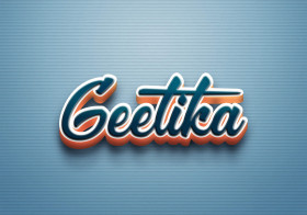 Cursive Name DP: Geetika