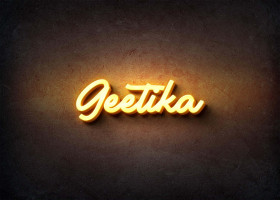 Glow Name Profile Picture for Geetika