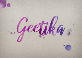 Geetika Watercolor Name DP