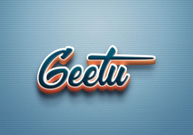 Cursive Name DP: Geetu