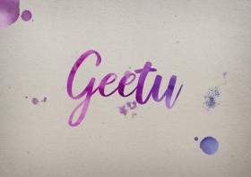 Geetu Watercolor Name DP