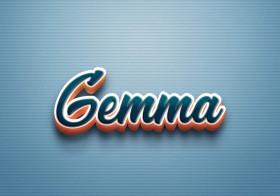 Cursive Name DP: Gemma